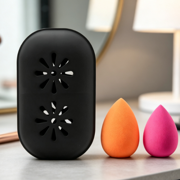 Portable Silicone Quick-Dry Beauty Sponge Storage Case (Travel-Friendly)