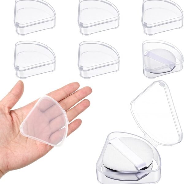 Dust-Proof Triangular Puff Storage Box (6-Piece Set)