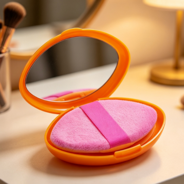 2-In-1 Travel Storage Case For Powder Puffs And Beauty Sponges